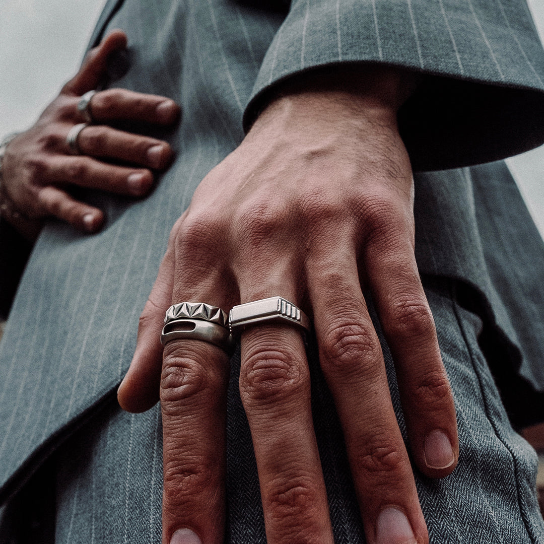 Silver Abstract Ring - Serge DeNimes