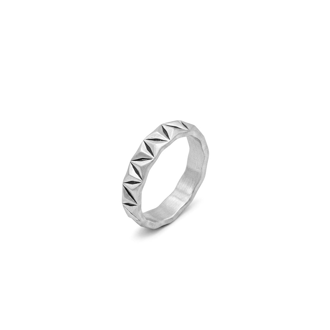 Silver Abstract Ring - Serge DeNimes