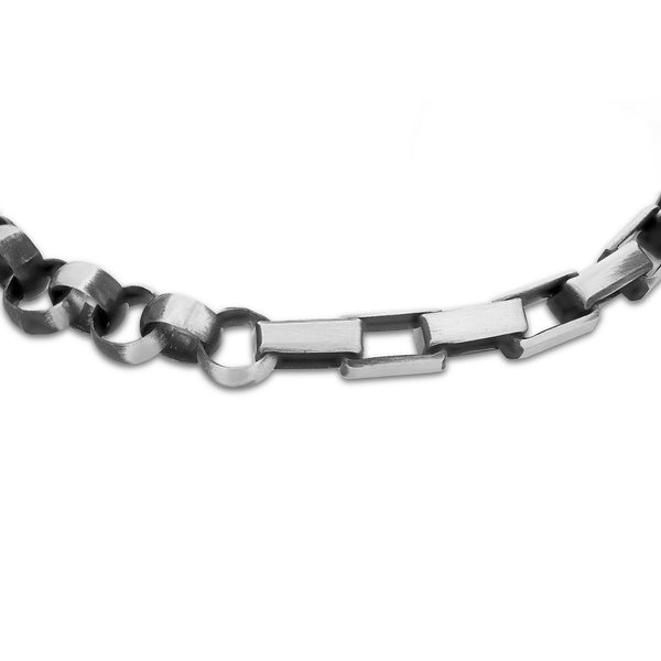 Silver Combo Chain Bracelet