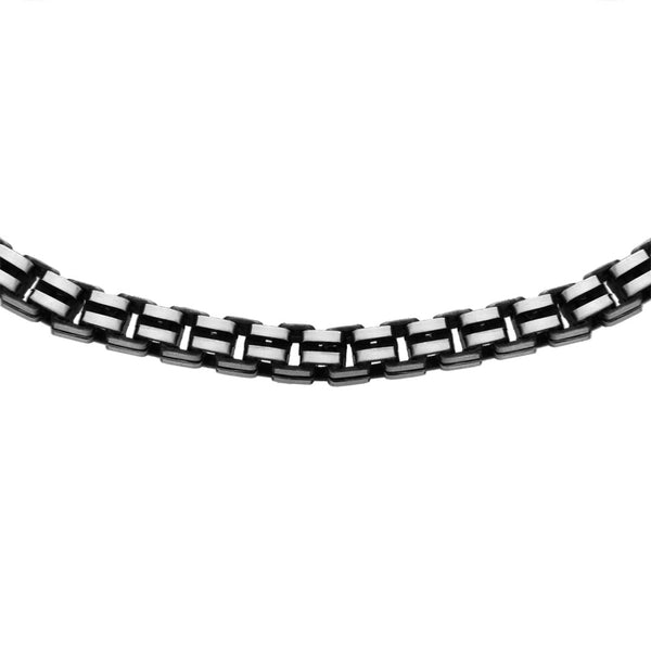 Silver Grooved Box Chain
