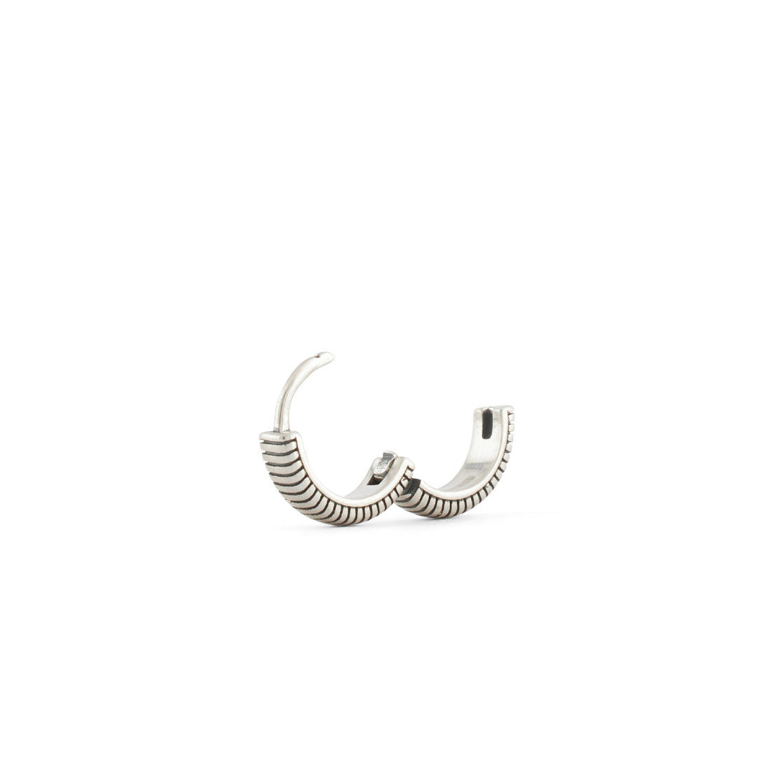 Silver Lasso Hoop Earring - Serge DeNimes
