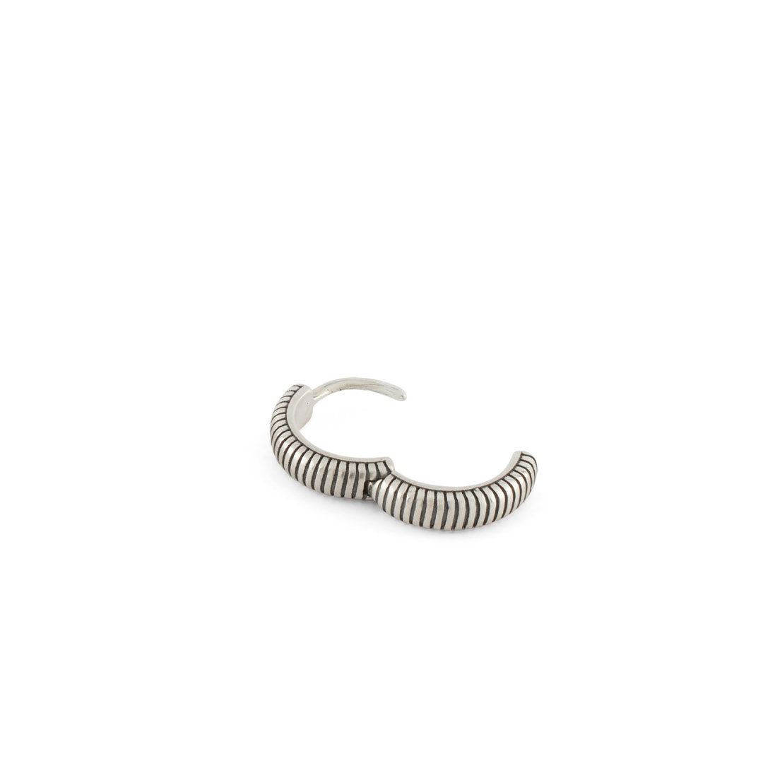 Silver Lasso Hoop Earring - Serge DeNimes