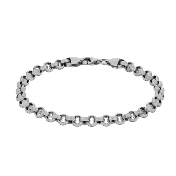 Silver Light Belcher Bracelet