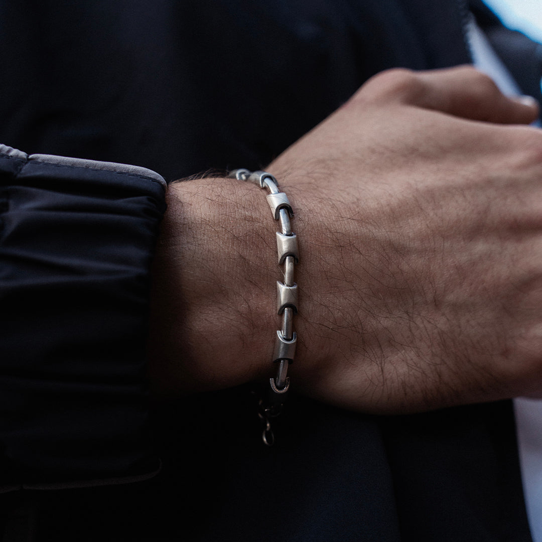 Silver Monolith Bracelet - Serge DeNimes