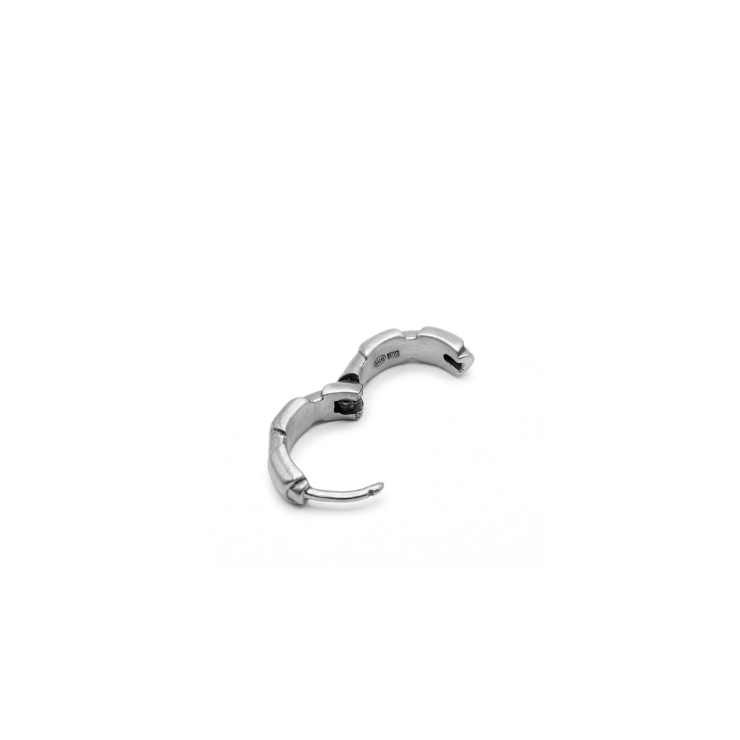 Silver Monolith Hoop Earring - Serge DeNimes
