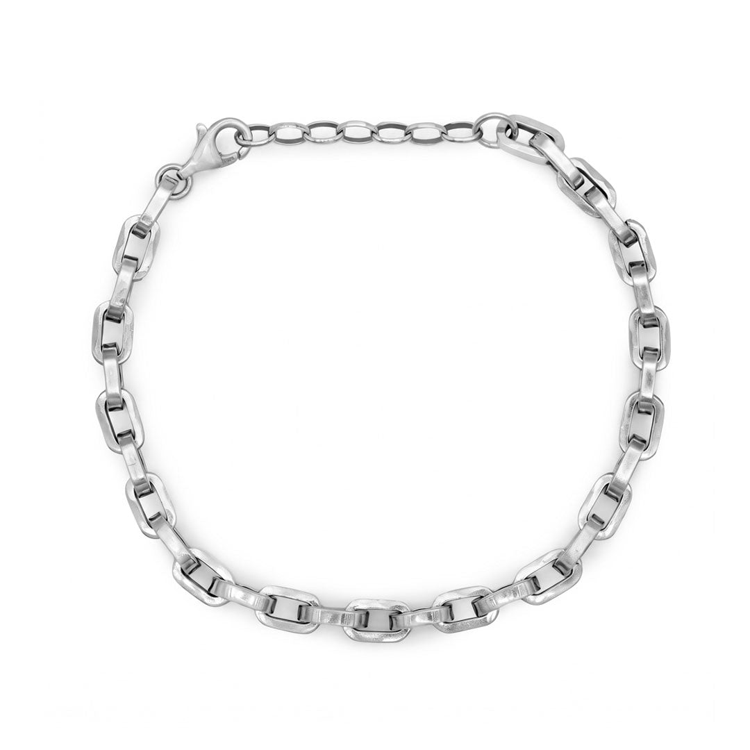 Silver Oval Chain Bracelet - Serge DeNimes