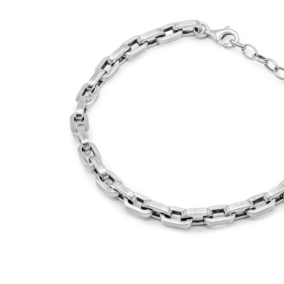 Silver Oval Chain Bracelet - Serge DeNimes
