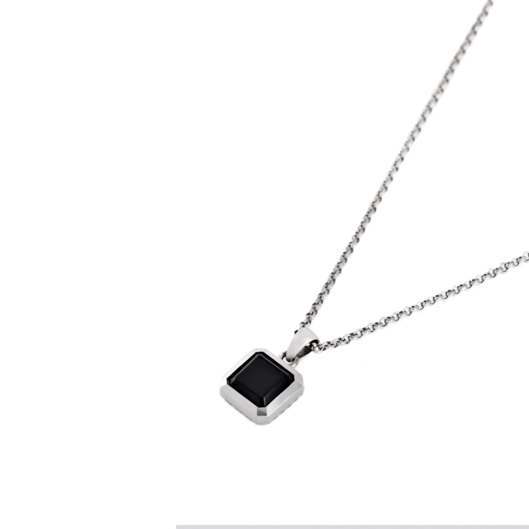 Silver Onyx Armour Necklace - Serge DeNimes