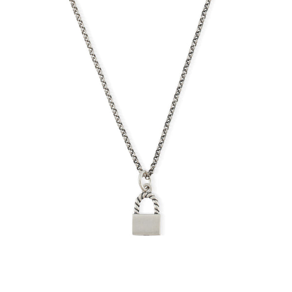 Silver Padlock Necklace - Serge DeNimes