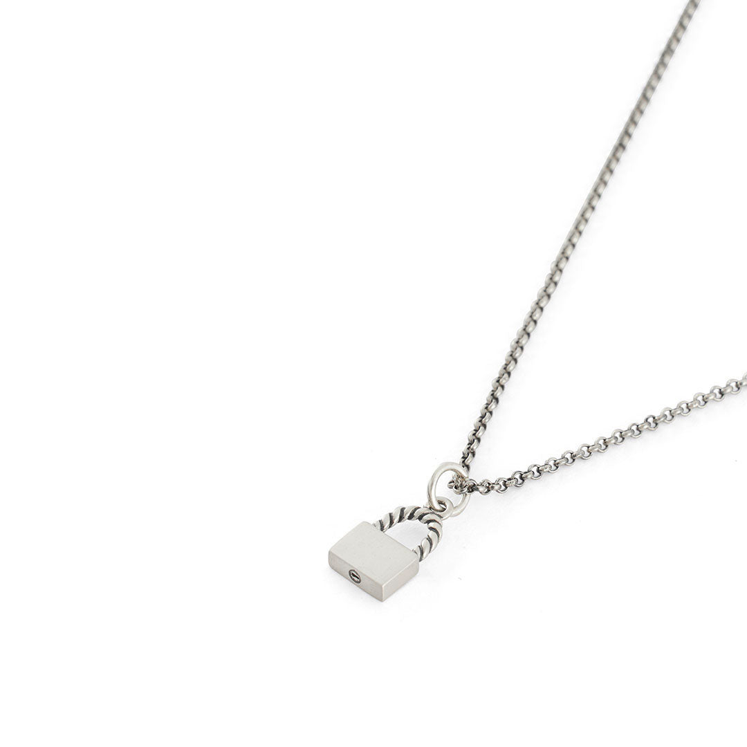 Silver Padlock Necklace | 925 Sterling Silver | Serge DeNimes Silver Padlock Necklace | 925 Sterling Silver | Serge DeNimes