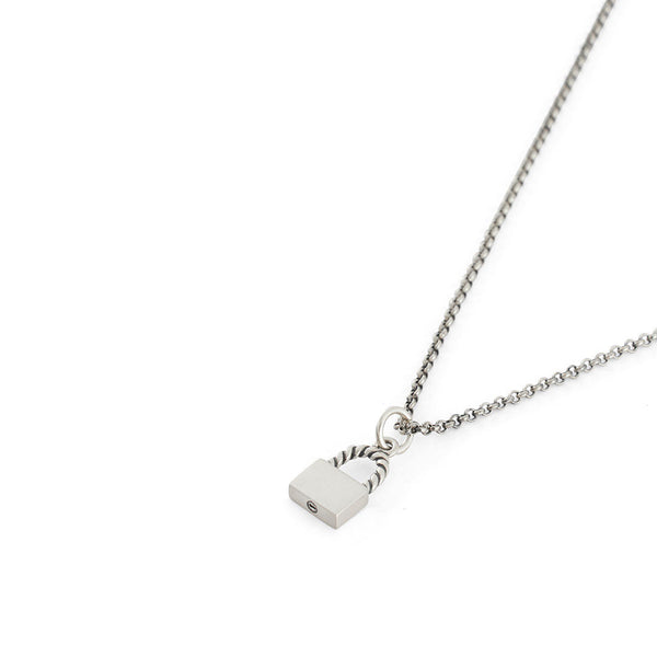 Silver Padlock Necklace - Serge DeNimes