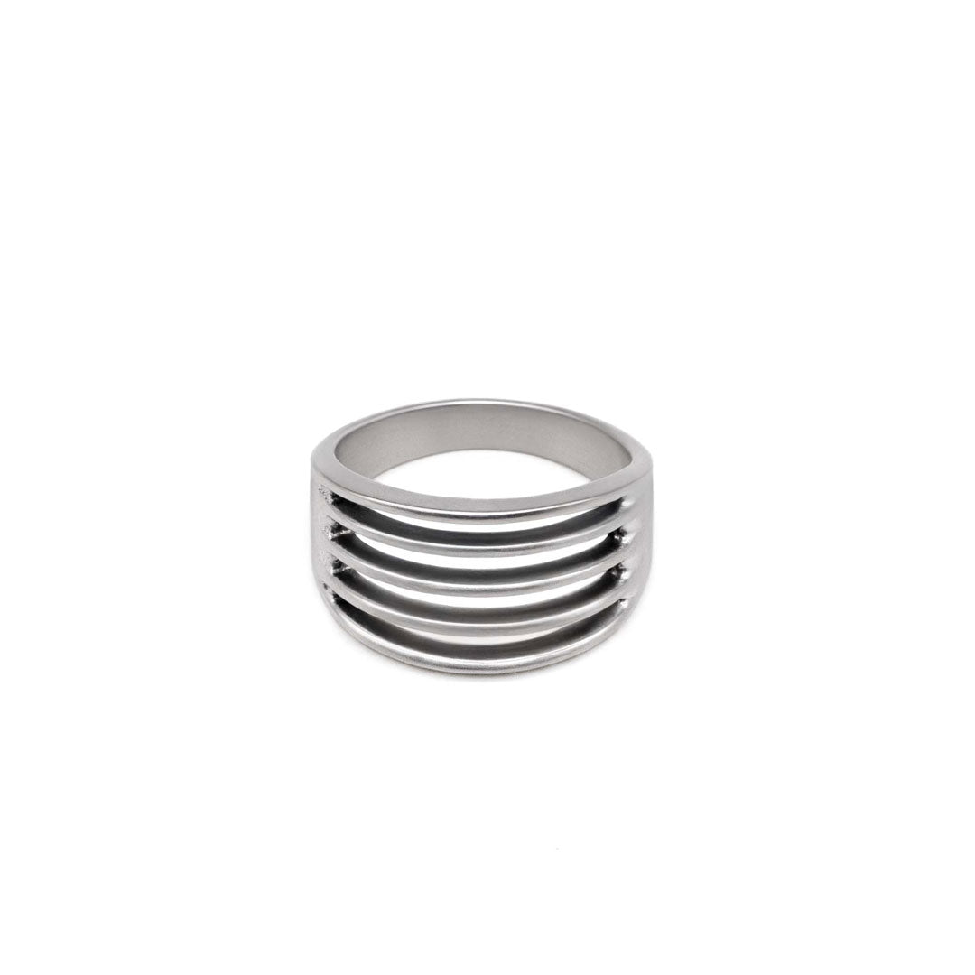 Silver Rib Ring - Serge DeNimes