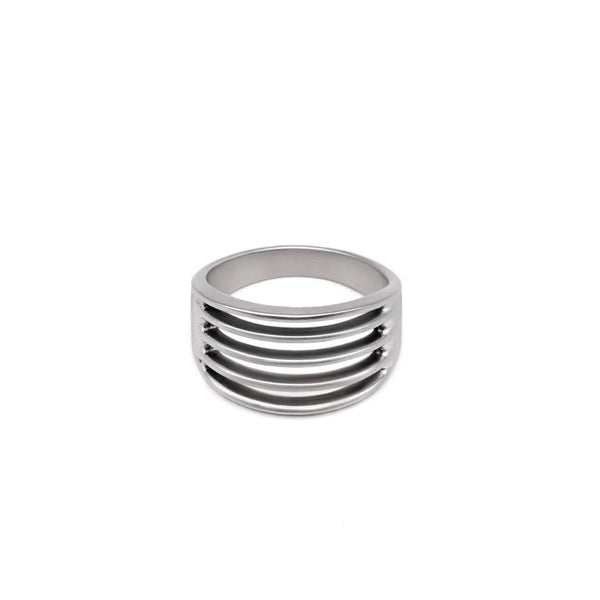 Silver Rib Ring - Serge DeNimes