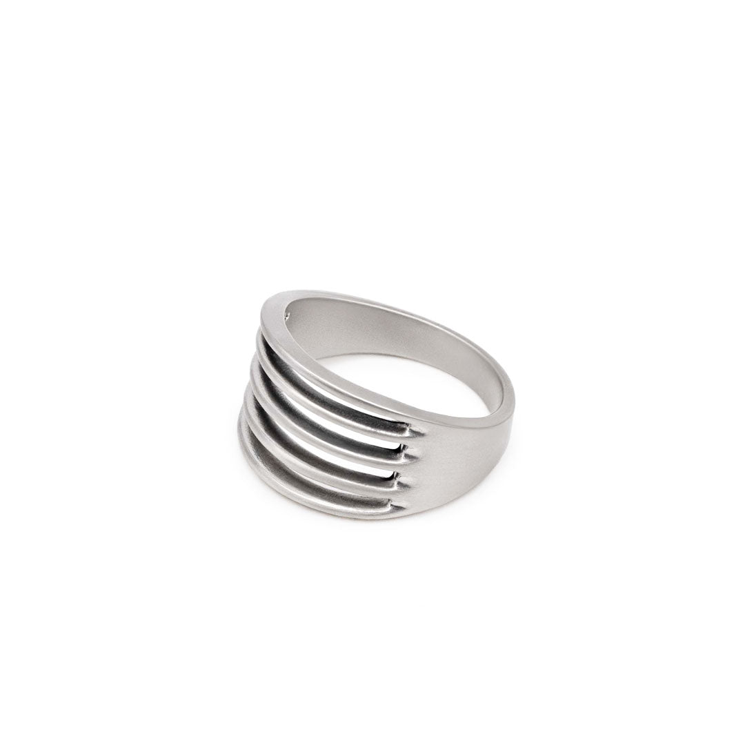 Silver Rib Ring - Serge DeNimes