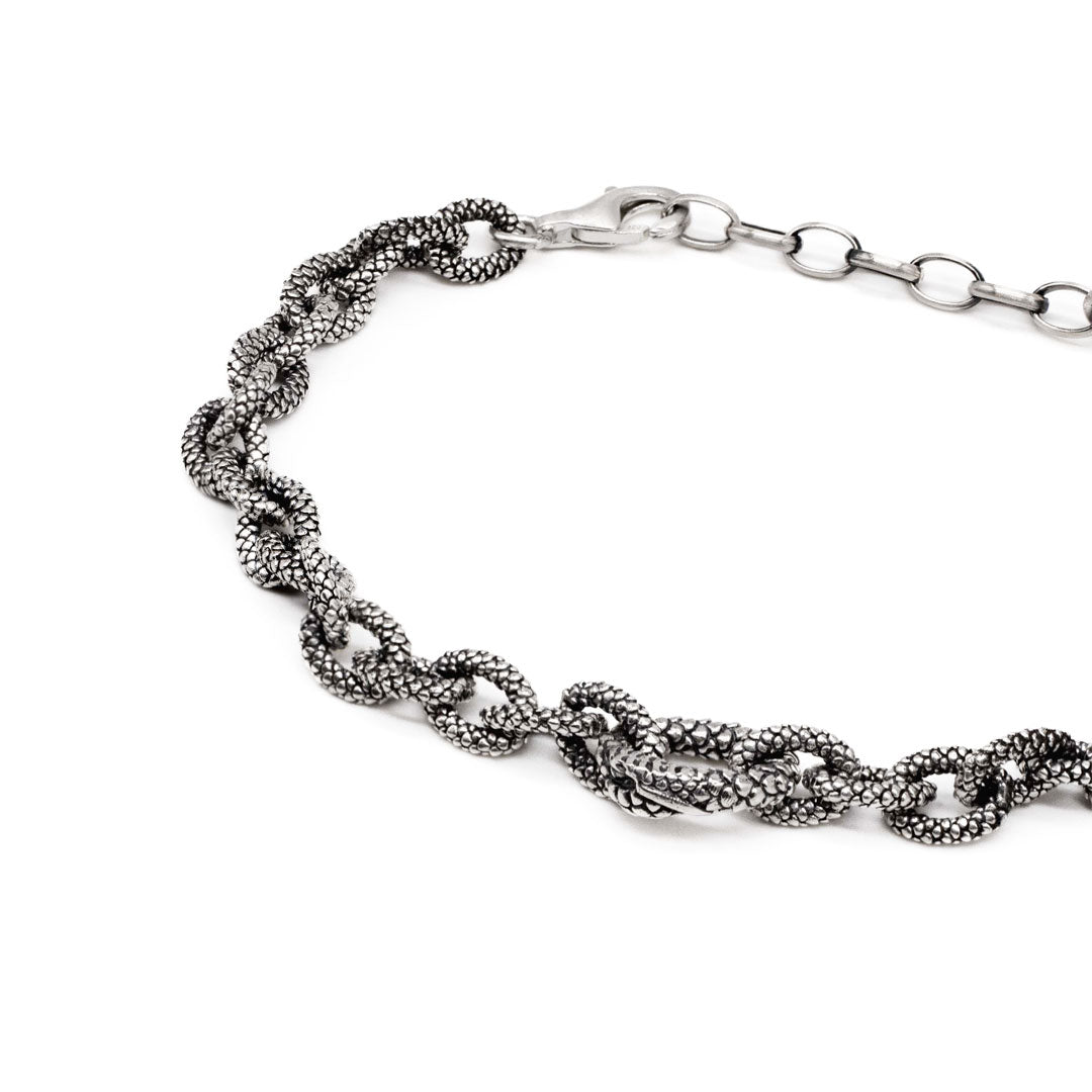 Silver Reptile Bracelet - Serge DeNimes
