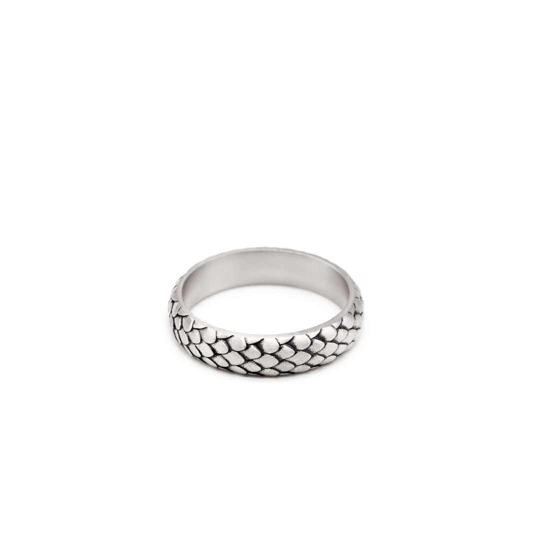 Silver Scale Ring - Serge DeNimes