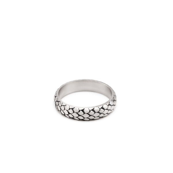 Silver Scale Ring - Serge DeNimes