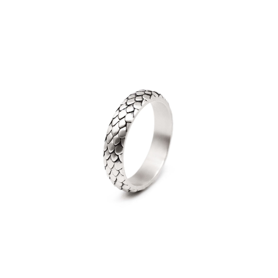 Silver Scale Ring - Serge DeNimes