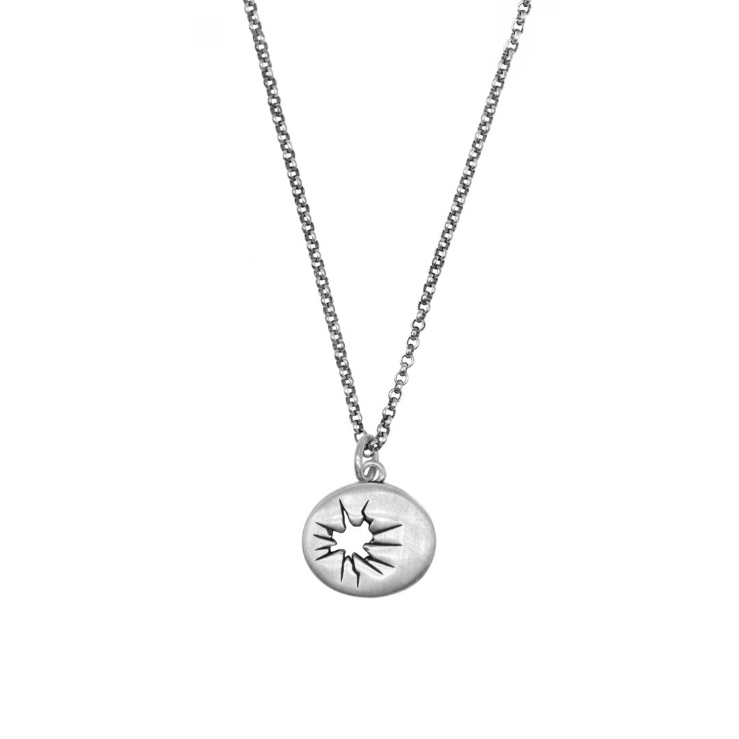 Silver Smashed Necklace - Serge DeNimes