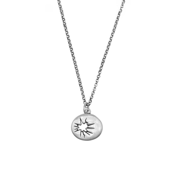 Silver Smashed Necklace - Serge DeNimes