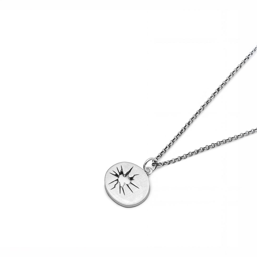 Silver Smashed Necklace - Serge DeNimes