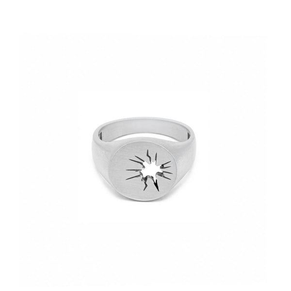 Silver Smashed Ring - Serge DeNimes