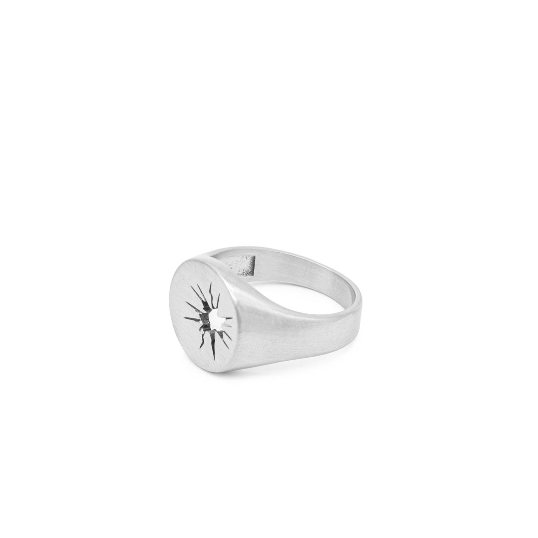 Silver Smashed Ring - Serge DeNimes