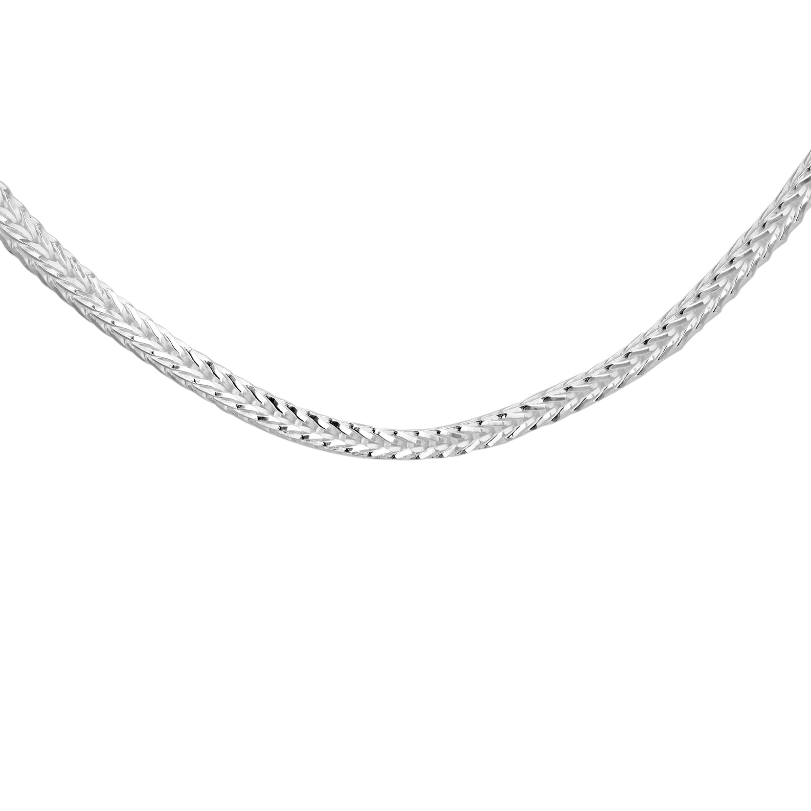 Silver Square Franco Chain