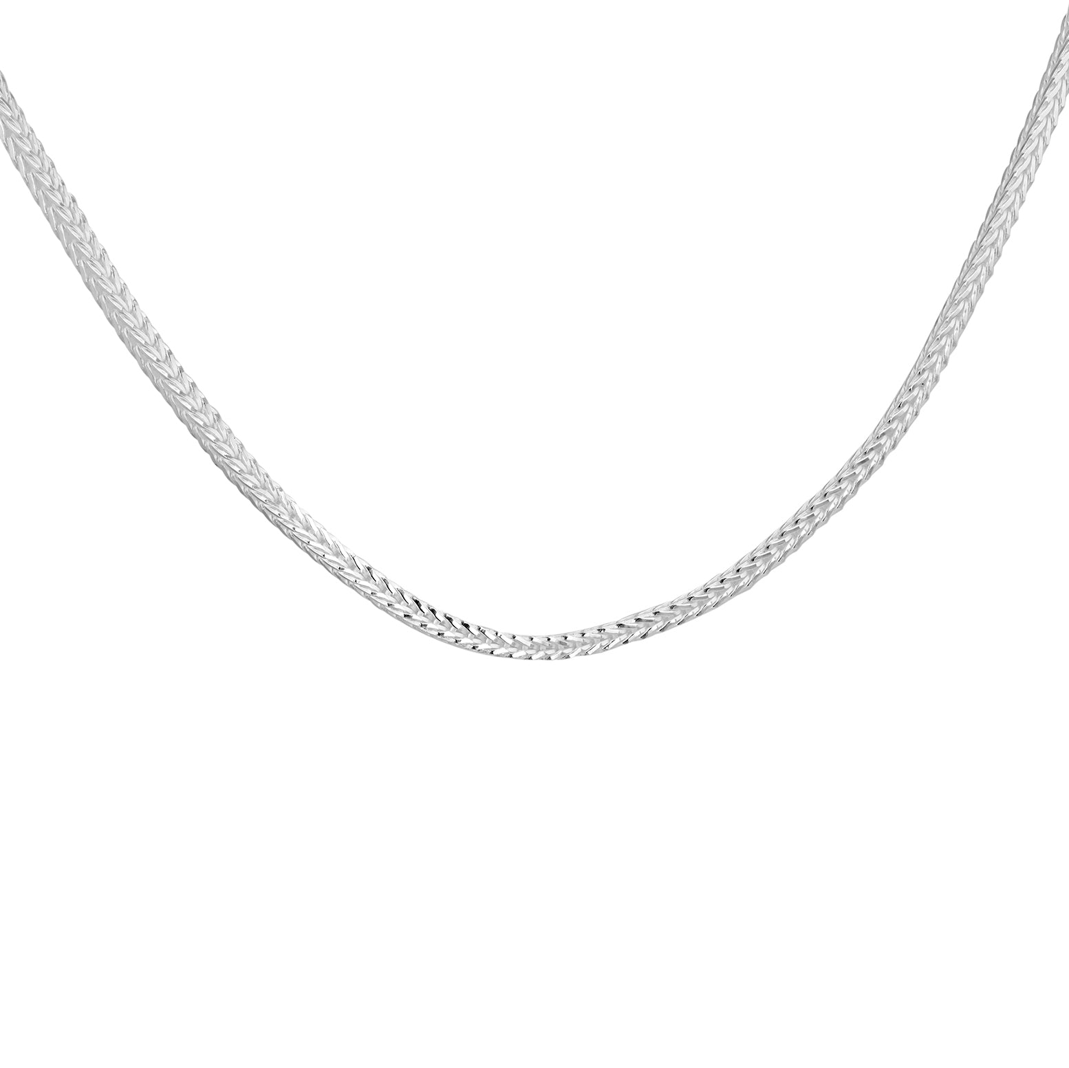 Silver Square Franco Chain