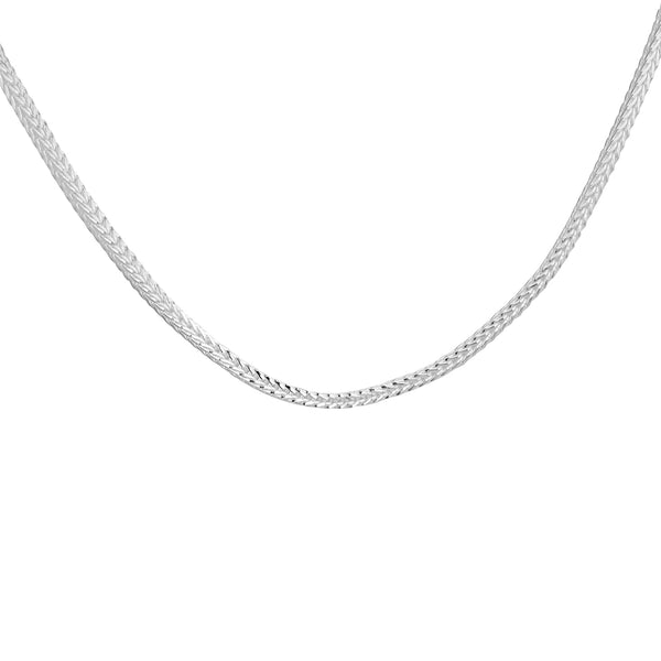 Silver Square Franco Chain