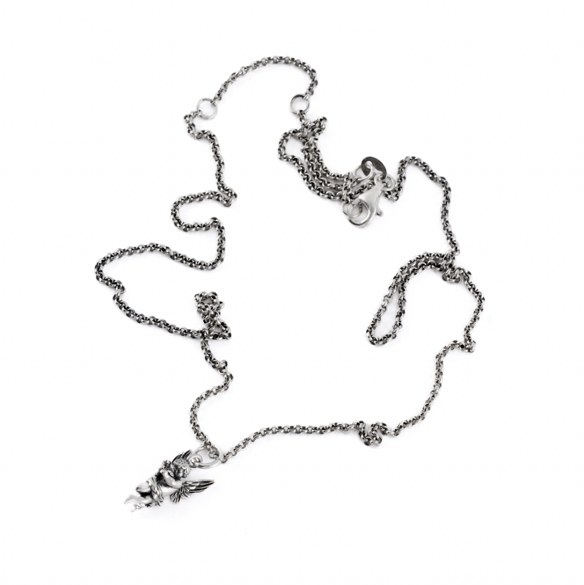 Silver Cherub Necklace