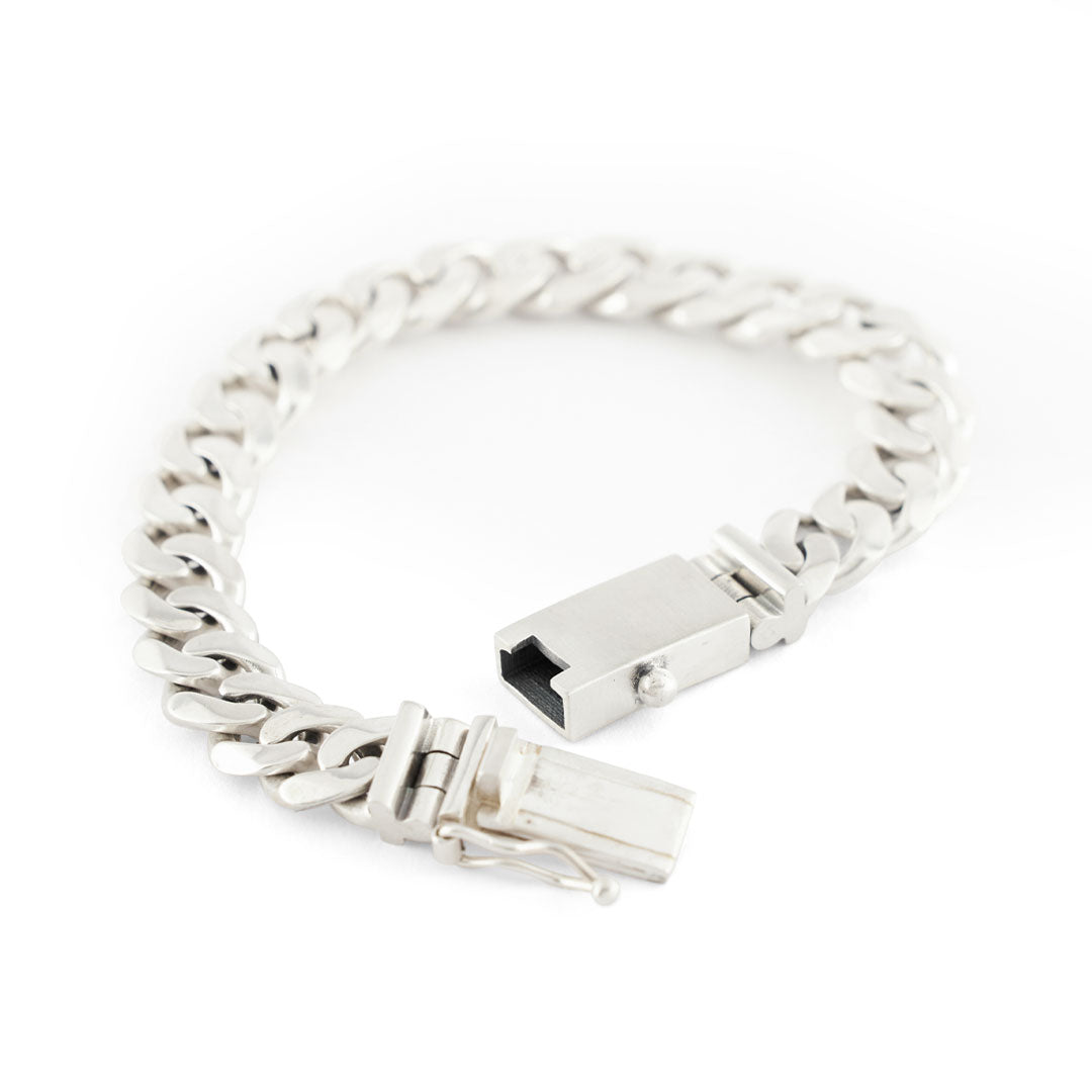 Silver 10mm Curb Bracelet - Serge DeNimes