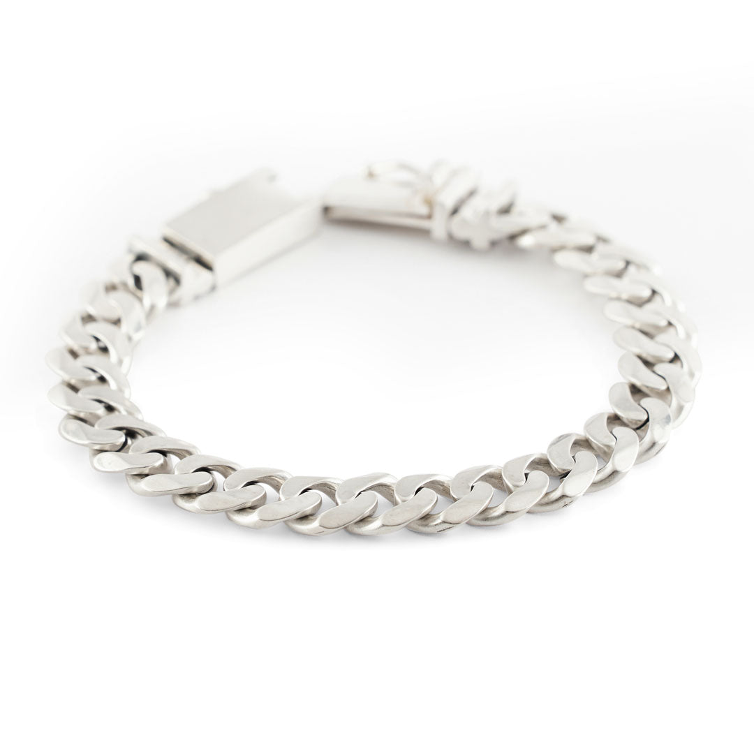 Silver 10mm Curb Bracelet - Serge DeNimes