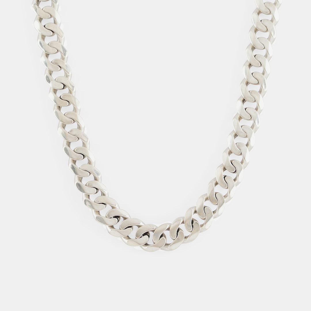 Silver 10mm Curb Chain