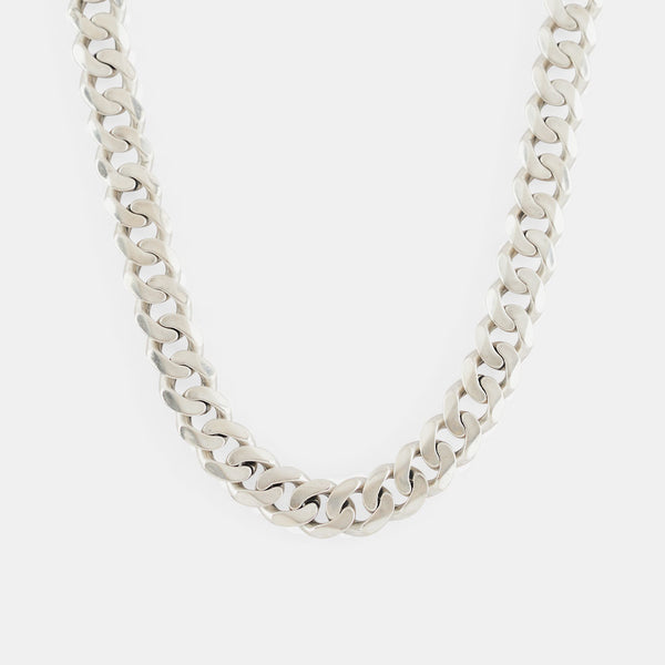 Silver 10mm Curb Chain