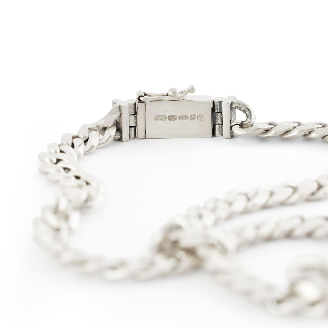 Silver 10mm Curb Chain - Serge DeNimes