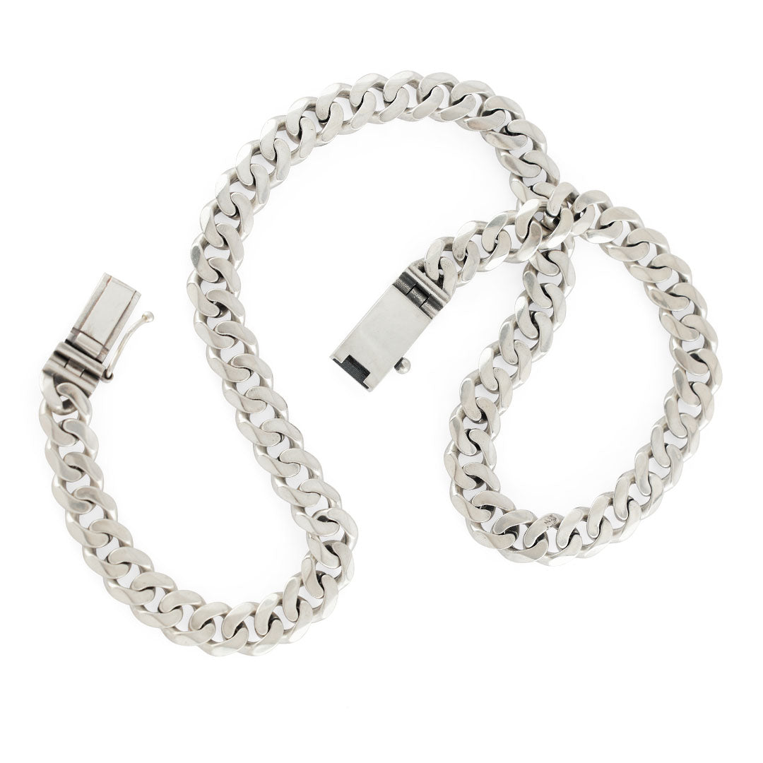 Silver 10mm Curb Chain - Serge DeNimes