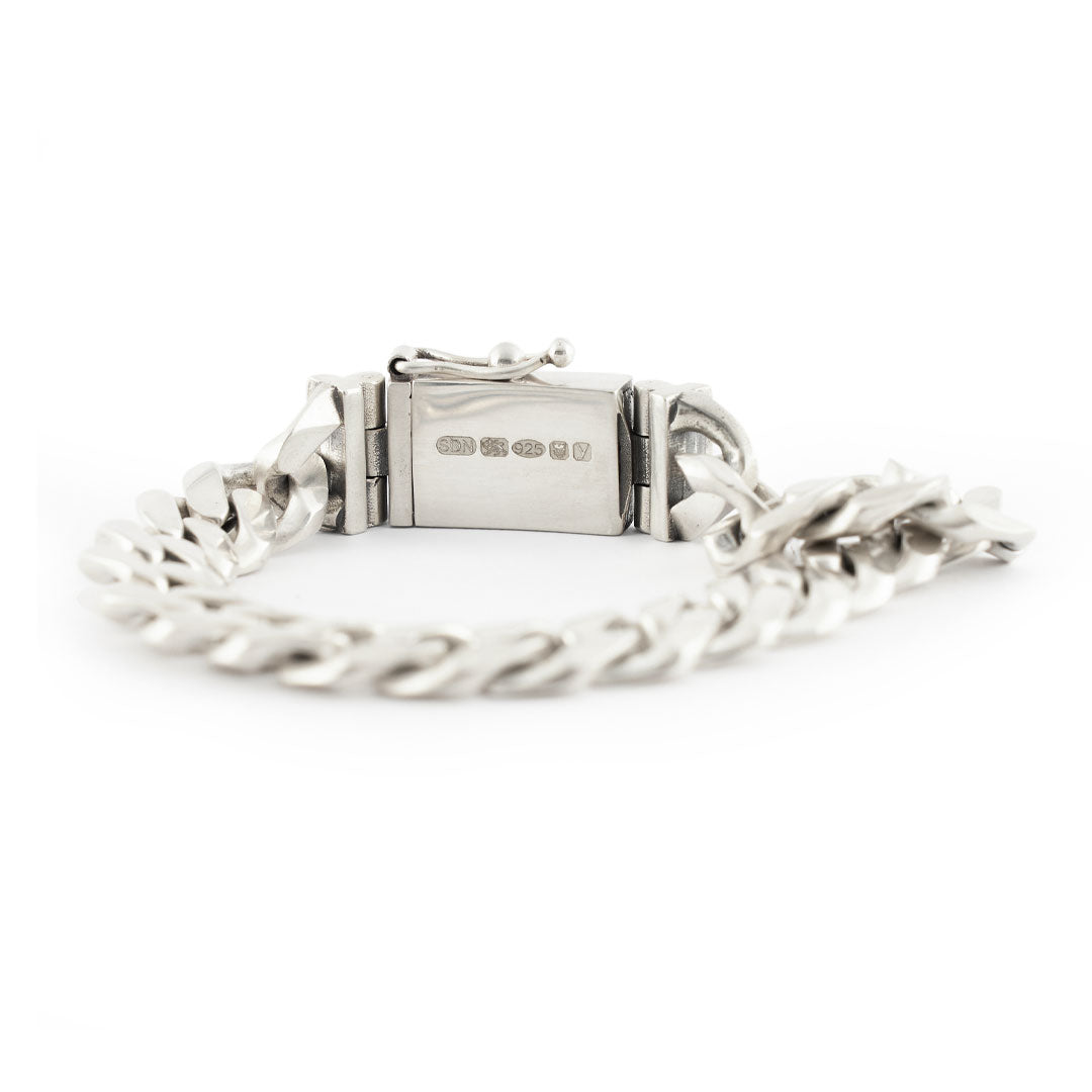 Silver 12mm Curb Bracelet - Serge DeNimes