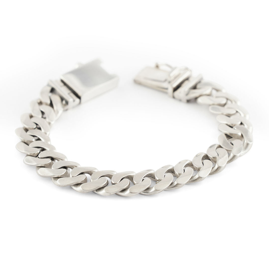 Silver 12mm Curb Bracelet - Serge DeNimes