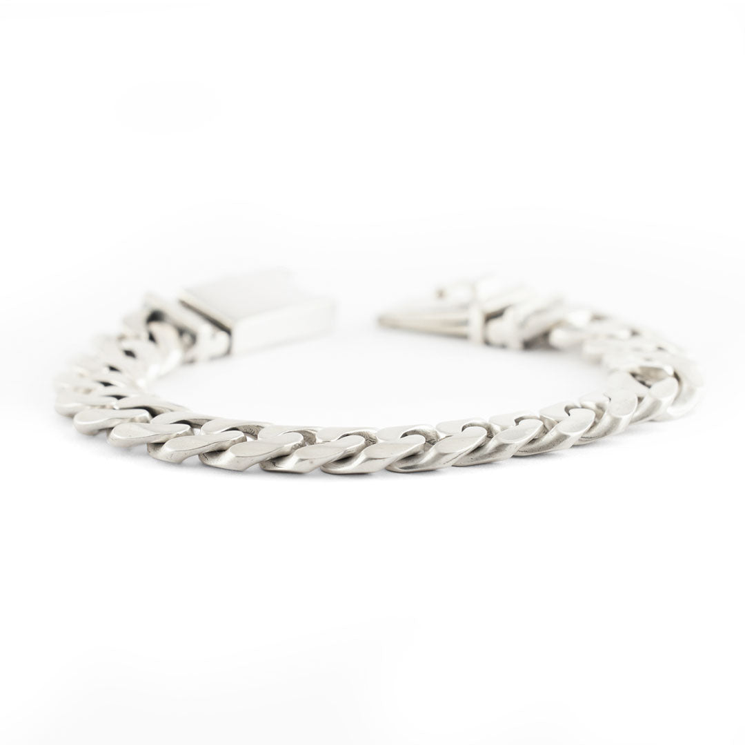 Silver 12mm Curb Bracelet - Serge DeNimes