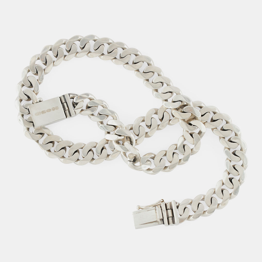 Silver 12mm Curb Chain