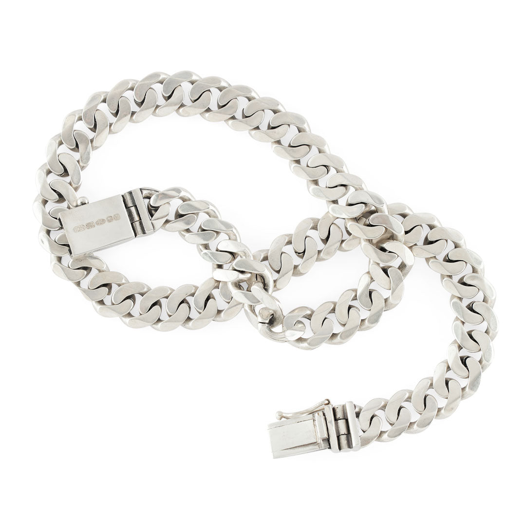 Silver 12mm Curb Chain - Serge DeNimes