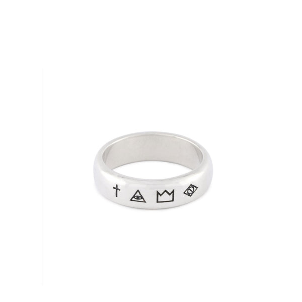Silver Symbols Ring – Serge DeNimes
