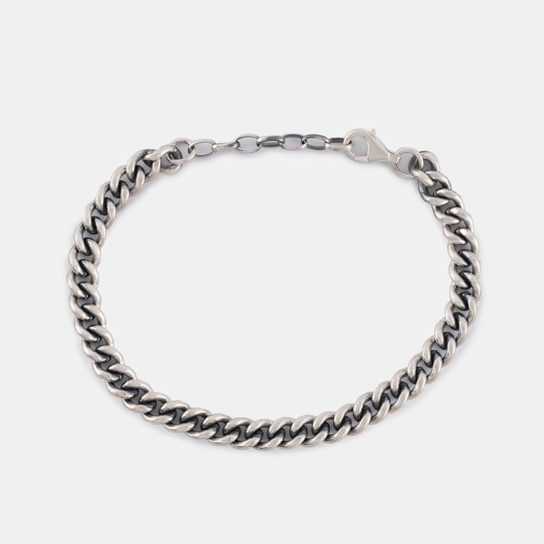 Silver Curb 6mm Bracelet