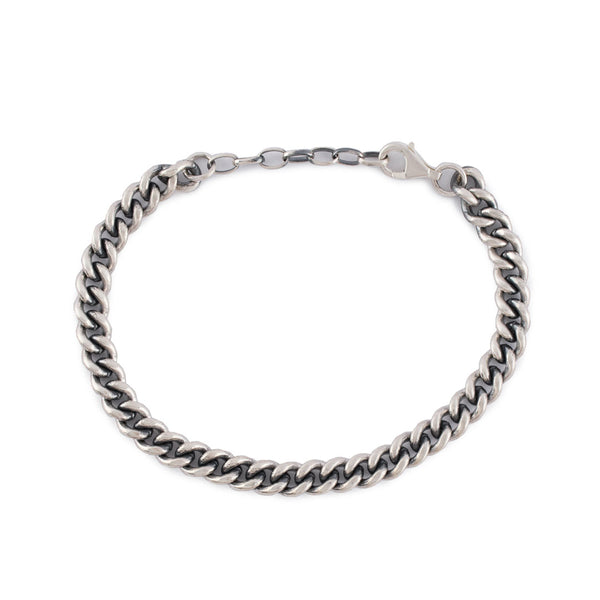 Silver 6mm Curb Bracelet