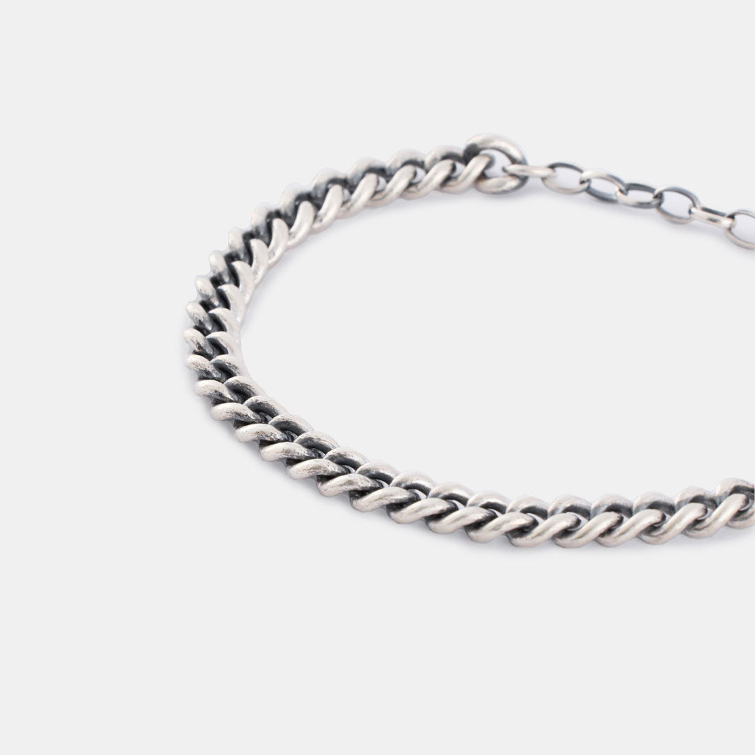 Silver Curb 6mm Bracelet