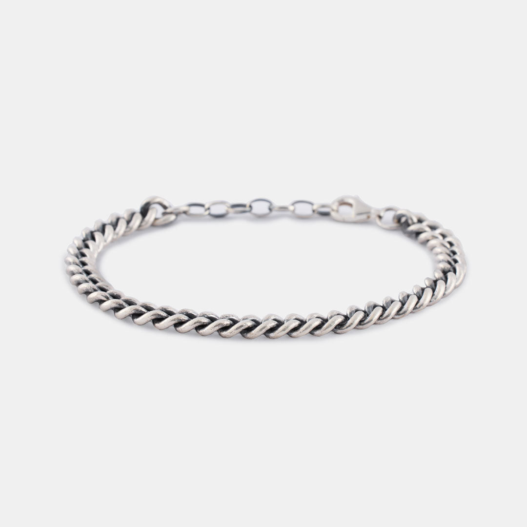 Silver Curb 6mm Bracelet