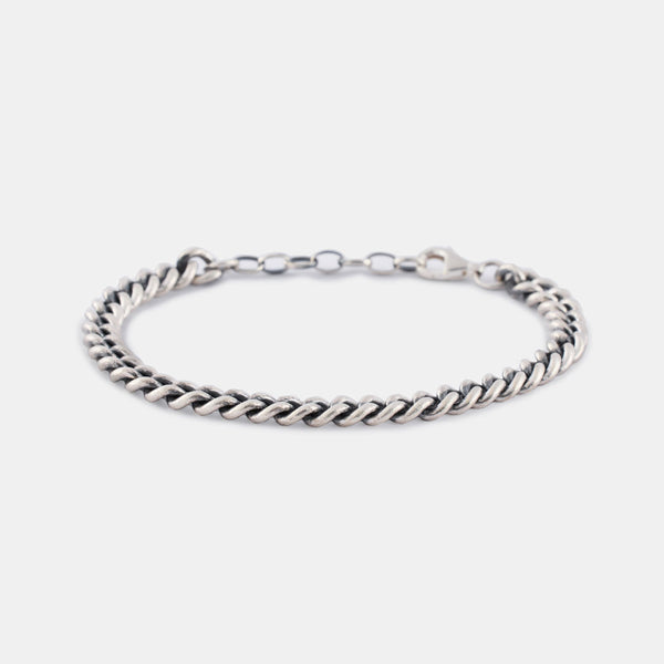 Silver Curb 6mm Bracelet