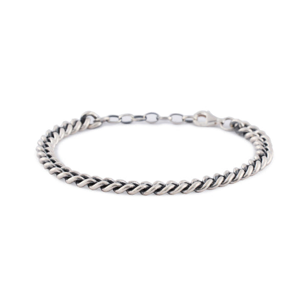 Silver 6mm Curb Bracelet