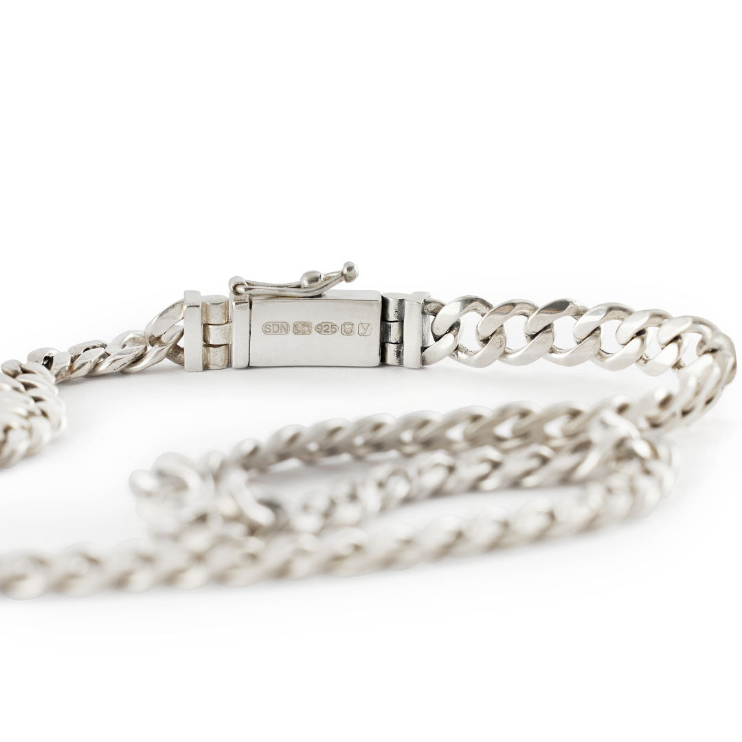 Silver 8mm Curb Chain - Serge DeNimes